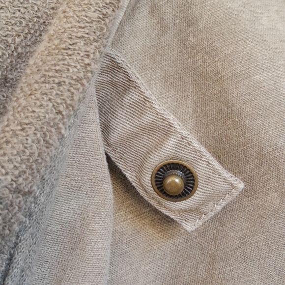 Free People Collapsing Snap Front Cotton Jacket Md - Picture 10 of 10